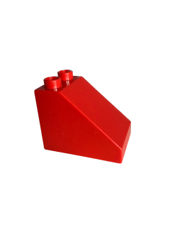 Lego® Duplo® zkosená kostka červená 3x2x2